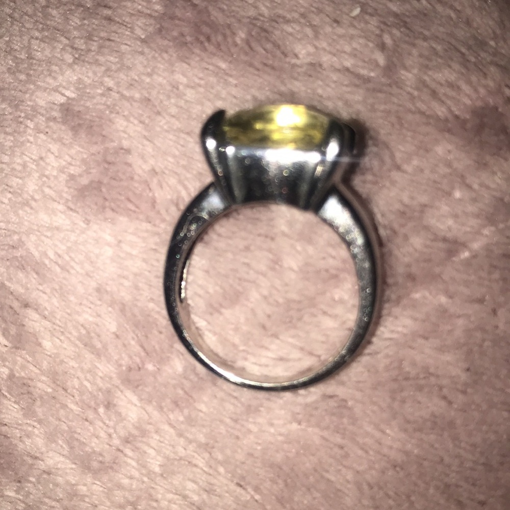 Rectangular Period Cocktail Ring Size 6 - image 5